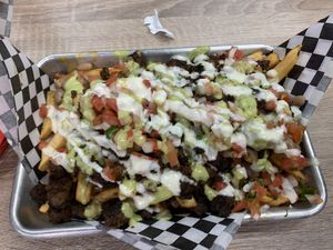 Viva Las Fries with asada   at Viva Vegan Diner in Upland