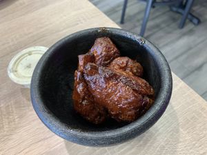 Wingz with ranch  at Viva Vegan Diner in Upland