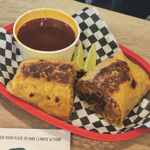Chili rellino burrito at Viva Vegan Diner in Upland