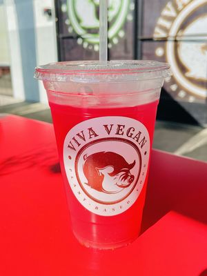 Watermelon fresca. Too sweet for my tastebuds.   at Viva Vegan Diner in Upland