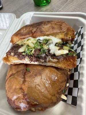 The quesa torta crispiness combined with the melted vegan cheese and savory fillings creates a satisfying dish that is comforting and flavorful.  at Viva Vegan Diner in Upland