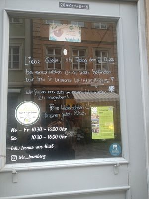 Closed from Dec 22 till January 1st #Veganuary at Ivi's Veggie & Coffee Dreams in Bamberg