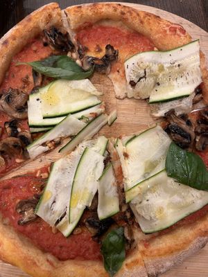 Vegan pizza—so yum!  at BrewDog - Marais in Paris