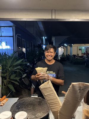 The man himself  at Mr Crepes 2 - Food Stall in 