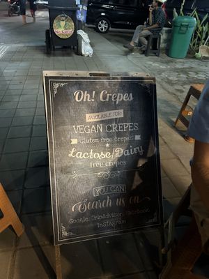 Vegan crepes promoted  at Mr Crepes 2 - Food Stall in 