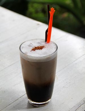 Drunken Sailors serves great ice lattes, mocha latte, cinnamon latte etc.  at Drunken Sailors in Koh Lanta