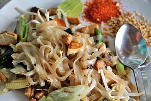 Vegan pad thai.  at Drunken Sailors in Koh Lanta