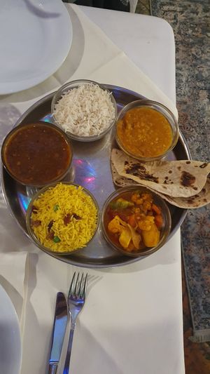 Vegan Thali at Taj Mahal in Graz