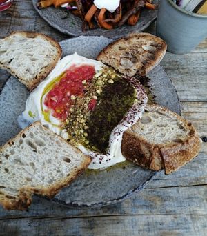 hummus at Honest Greens - Caleido in Madrid