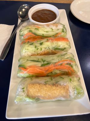 Summer rolls at Vietnam Kitchen in Edmonton
