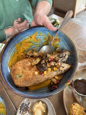 Vegetable Wellington at Farm & Fire in Banff
