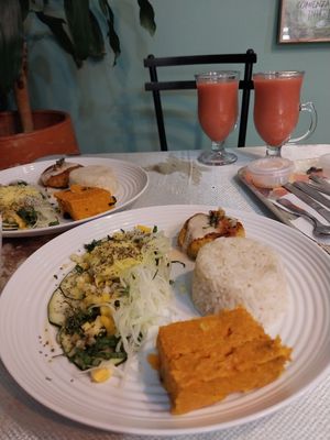 Menú del día at A la Antigua in Bogota