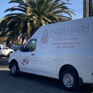 Upon Arrival - Spotted Company Van(s)  at As Kneaded Bakery in San Leandro