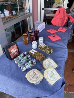 Jam and Misc. Item Table Display  at As Kneaded Bakery in San Leandro