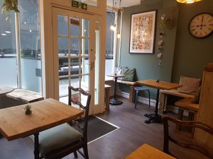Interior at Remedy Coffee Shop in York