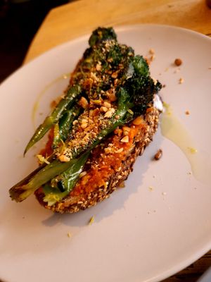Broccoli carrot at Remedy Coffee Shop in York