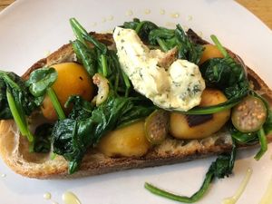 Lemon herb dill potatoes   at Remedy Coffee Shop in York