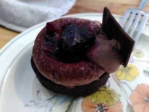 Gluten free chocolate torte (September 2023) at Remedy Coffee Shop in York