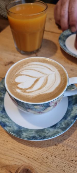 Oat flat white at Remedy Coffee Shop in York