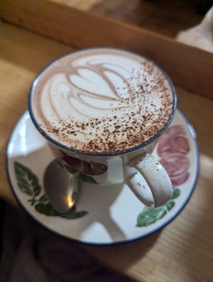 Hot choc at Remedy Coffee Shop in York