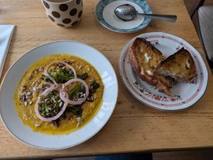 Chickpea scramble at Remedy Coffee Shop in York