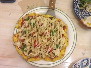 Vegan Pizza  at Loving Hut - Hairlatte in Busan
