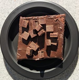 Vegan Double Chocolate Brownie at Croissant Moon Bakery - Universal's Islands of Adventure in Orlando