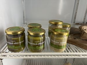 Spreads for a picnic   at Honey B Market in Santa Cruz