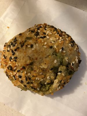 Pesto roll  at Honey B Market in Santa Cruz