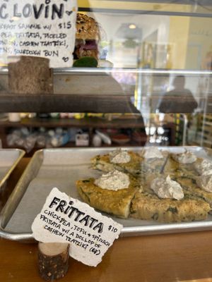 Frittata  at Honey B Market in Santa Cruz