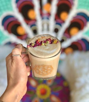 Funky Fungi Latte at Kamala Cafe in Surfers Paradise