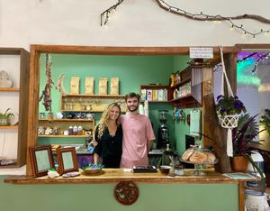 Alicia & Sam at Kamala Cafe in Surfers Paradise