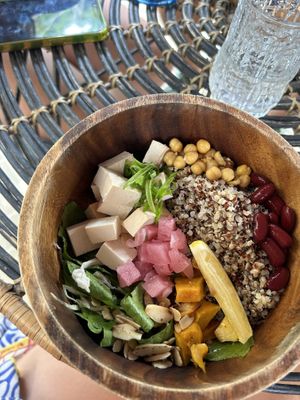 Self created vegan buddha bowl  at Hayahay Cafe in El Nido