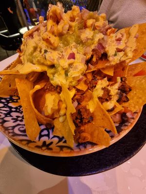 Vegan nachos #Veganuary at Rockabilly Burger Bar - Las Canteras in Gran Canaria