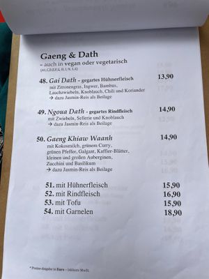 Menu at Kim's Kitchen in Hamburg