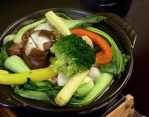 vegan pot at Loving Hut 愛家 in Miaoli