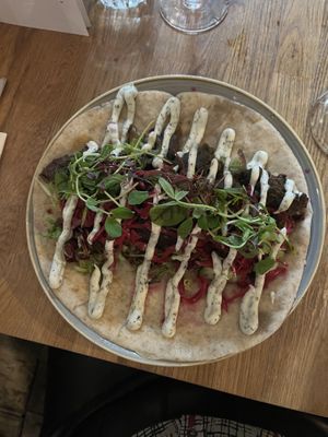 Mushroom schwarma   at BAB in Manchester