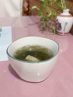 Soup of the Chinese Set Meal. at Loving Hut 愛家 - QingZhong St in Tainan