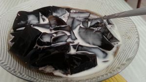 jelly desert part of set at Loving Hut 愛家 - QingZhong St in Tainan