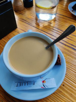 Coffee with oat milk at L'Alt in Chamonix-mont-blanc