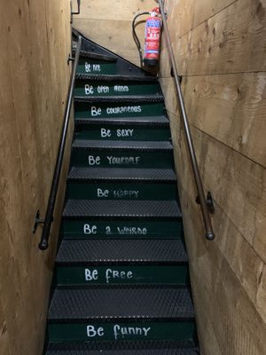 Fun stairs!  at L'Alt in Chamonix-mont-blanc