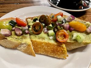 Avocado toast minus the feta   at Launch  in Golden