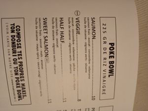 Vegan poke bowl at Maki Maki in Brussels