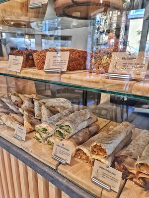 The healthy vegan samosa, pastry, cakes and gluten-free breads at Vita Rama in Sofia