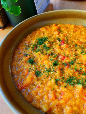 Dahl de lentejas   at Vita Rama in Sofia