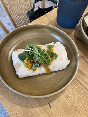 Egg roll sandwich  at Vita Rama in Sofia