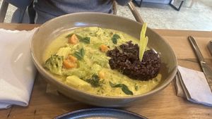 Vegetable curry  at Vita Rama in Sofia