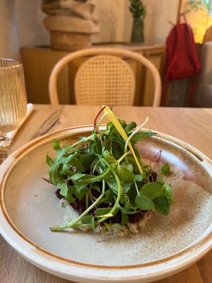 Five Flavours Fusion salad with beetroot. at Vita Rama in Sofia