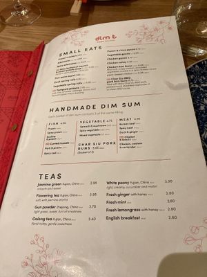 menu at Dim T in Loughton