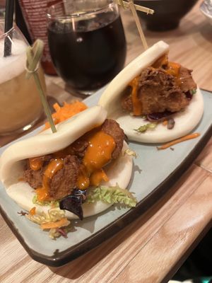 Plant Based Chicken Bao Buns   at Dim T in Loughton
